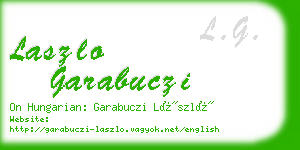 laszlo garabuczi business card